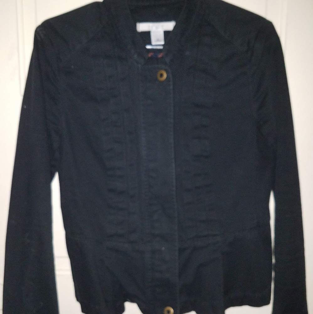 LOFT black Jean Jacket